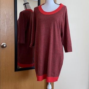 3/4 sleeve sweater/dress
